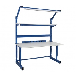 Dewey Series Complete Set with Cleanroom Laminate Top and Round Front Edge.