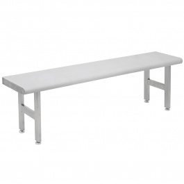 Stainless Steel Gowning Benches - Four Legs - Round Front Edge