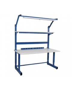 Dewey Series Complete Workbench Set with Cleanroom Laminate Top and Round Front Edge.
