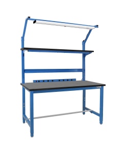 Kennedy Series Complete Workbench Set with Phenolic Resin Top And Square Cut Edge.