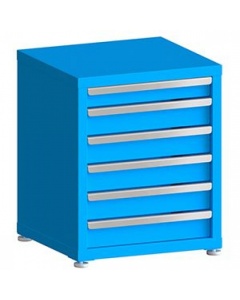 100# Capacity Drawer Cabinet, 3",4",4",4",4",4" drawers, 27" H x 22" W x 21" D