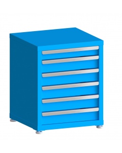200# Capacity Drawer Cabinet, 3",4",4",4",4",4" drawers, 27" H x 22" W x 21" D