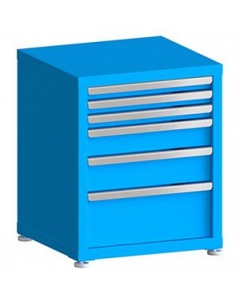 100# Capacity Drawer Cabinet, 2",2",2",4",5",8" drawers, 27" H x 22" W x 21" D