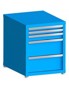 100# Capacity Drawer Cabinet, 2",2",3",8",8" drawers, 27" H x 22" W x 28" D
