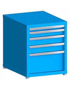100# Capacity Drawer Cabinet, 2",3",4",4",10" drawers, 27" H x 22" W x 28" D