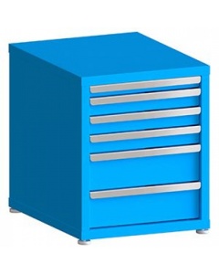 100# Capacity Drawer Cabinet, 2",3",3",3",6",6" drawers, 27" H x 22" W x 28" D