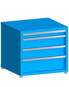 100# Capacity Drawer Cabinet, 3",6",6",8" Drawers, 27" H x 30" W x 28" D