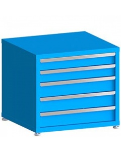 100# Capacity Drawer Cabinet, 4",4",5",5",5" drawers, 27" H x 30" W x 28" D