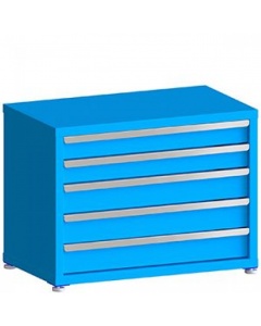  100# Capacity Drawer Cabinet, 4",4",5",5",5" drawers, 27" H x 36" W x 21" D