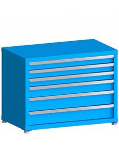 100# Capacity Drawer Cabinet, 3",3",3",4",5",5" drawers, 27" H x 36" W x 21" D