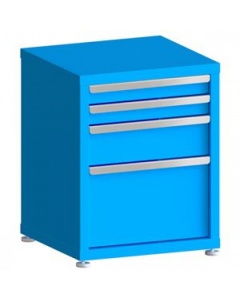 100# Capacity Drawer Cabinet, 3",3",6",12" Drawers, 28" H x 22" W x 21" D