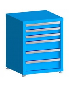 100# Capacity Drawer Cabinet, 3",3",3",5",5",5" drawers, 28" H x 22" W x 21" D