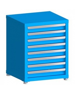 100# Capacity Drawer Cabinet, 3",3",3",3",3",3",3",3" drawers, 28" H x 22" W x 21" D