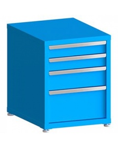 100# Capacity Drawer Cabinet,  4",4",6",10" Drawers, 28" H x 22" W x 28" D