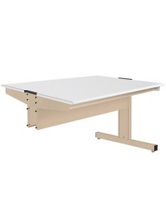 Grant Series Double Sided Add-on Bench with Cleanroom Laminate Top, 24" D x 60" L x 30" H