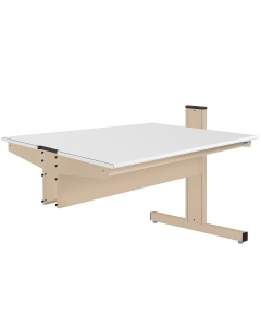 Grant Series Double Sided Add-on Bench with LisStat™ ESD Static Control Laminate Top, 24" D x 48" L x 36" H