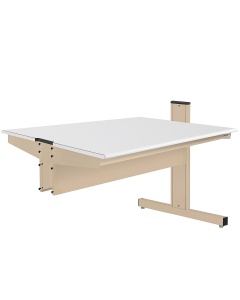 Grant Series Double Sided Add-on Bench with Formica™ Laminate Top, 24" D x 48" L x 36" H