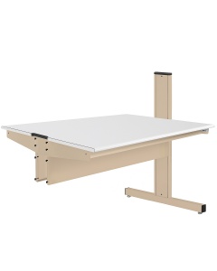 Grant Series Double Sided Add-on Bench with LisStat™ ESD Static Control Laminate Top, 24" D x 48" L x 46" H