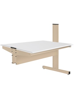 Grant Series Double Sided Add-on Bench with LisStat™ ESD Static Control Laminate Top, 24" D x 60" L x 48" H