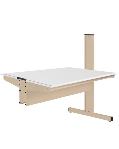 Grant Series Double Sided Add-on Bench with LisStat™ ESD Static Control Laminate Top, 24" D x 48" L x 52" H