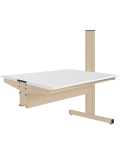Grant Series Double Sided Add-on Bench with LisStat™ ESD Static Control Laminate Top, 24" D x 48" L x 56" H
