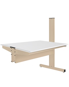 Grant Series Double Sided Add-on Bench with Formica™ Laminate Top, 36" D x 60" L x 56" H