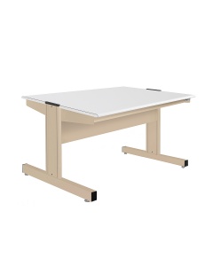 Grant Series Double Sided Starter Bench with Cleanroom Laminate Top, 24" D x 60" L x 30" H