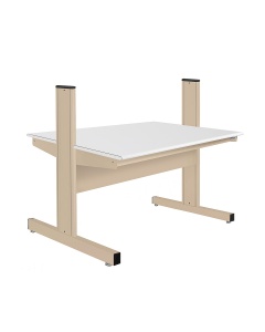 Grant Series Double Sided Starter Bench with LisStat™ ESD Static Control Laminate Top, 24" D x 48" L x 46" H