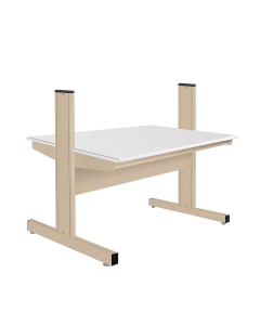 Grant Series Double Sided Starter Bench with Formica™ Laminate Top, 30" D x 48" L x 46" H