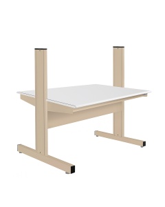 Grant Series Double Sided Starter Bench with Cleanroom Laminate Top, 24" D x 48" L x 52" H
