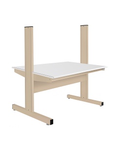 Grant Series Double Sided Starter Bench with LisStat™ ESD Static Control Laminate Top, 24" D x 48" L x 60" H