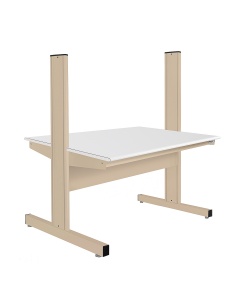 Grant Series Double Sided Starter Bench with LisStat™ ESD Static Control Laminate Top, 36" D x 48" L x 60" H