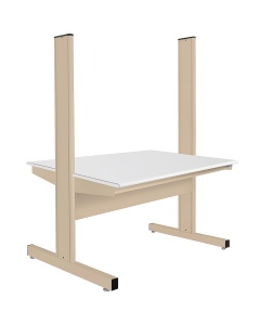 Grant Series Double Sided Starter Bench with Cleanroom Laminate Top, 24" D x 48" L x 72" H