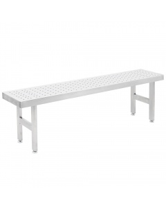 Perforated Round Pattern Electropolished Gowning Benches-4 Legs