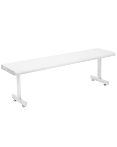 Electropolished Gowning Benches - Recessed Legs - Round Front Edge