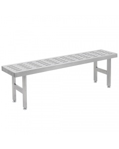 Perforated Slotted Pattern Stainless Steel Gowning Benches-4 Legs