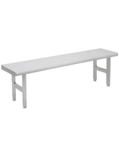 Stainless Steel Gowning Benches - Four Legs - Round Front Edge