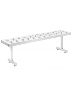 Perforated Slotted Pattern Electropolished Gowning Benches-Recessed Legs
