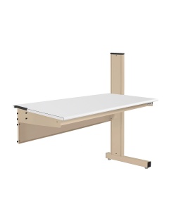 Grant Series Single Sided Add-on Bench with LisStat™ ESD Static Control Laminate Top, 24" D x 48" L x 48" H