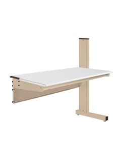 Grant Series Single Sided Add-on Bench with LisStat™ ESD Static Control Laminate Top, 24" D x 60" L x 48" H