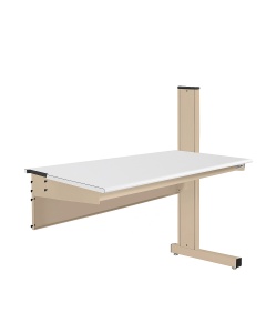 Grant Series Single Sided Add-on Bench with Cleanroom Laminate Top, 24" D x 48" L x 48" H