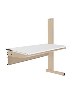 Grant Series Single Sided Add-on Bench with LisStat™ ESD Static Control Laminate Top, 24" D x 48" L x 56" H
