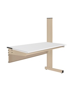 Grant Series Single Sided Add-on Bench with Cleanroom Laminate Top, 24" D x 60" L x 56" H
