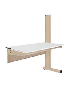 Grant Series Single Sided Add-on Bench with LisStat™ ESD Static Control Laminate Top, 24" D x 48" L x 60" H