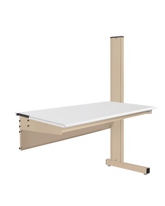 Grant Series Single Sided Add-on Bench with Cleanroom Laminate Top, 24" D x 48" L x 60" H