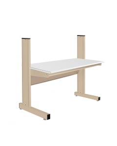 Grant Series Single Sided Starter Bench with LisStat™ ESD Static Control Laminate Top, 24" D x 72" L x 48" H