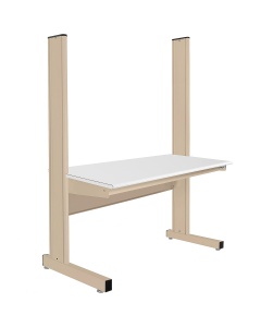 Grant Series Single Sided Starter Bench with LisStat™ ESD Static Control Laminate Top, 24" D x 48" L x 72" H