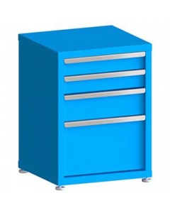 100# Capacity Drawer Cabinet, 4",4",6",12" Drawers, 30" H x 22" W x 21" D