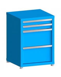 100# Capacity Drawer Cabinet, 3",3",10",10" Drawers, 30" H x 22" W x 21" D