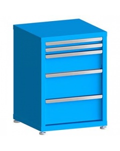 100# Capacity Drawer Cabinet, 2",2",6",8",8" drawers, 30" H x 22" W x 21" D